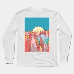 Autumn forest trees Long Sleeve T-Shirt